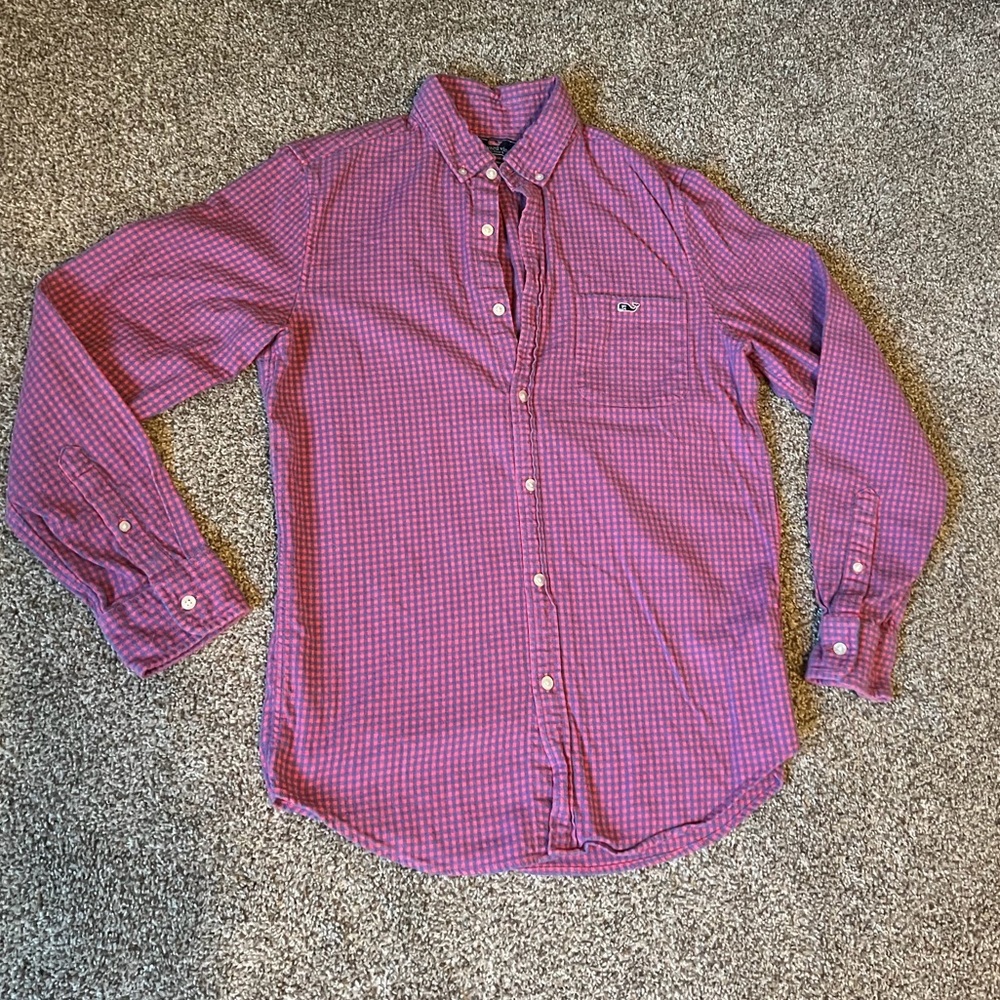 Vineyard Vines Red and Blue Plaid Flannel
